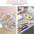 Oligei 25 Pcs Silicone Cable Ties, Reusable Cord Wraps for Electrical Cords, Organizer for Earphone, Charger