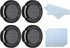 PATIKIL 28mm Lens Cap, 4 Pack Sides Pinch Snap Camera Lens Cover for Front Lens with Cloth
