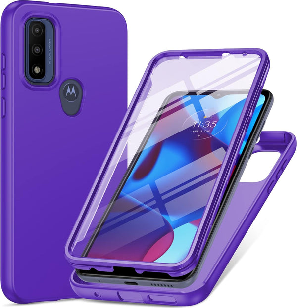 PUJUE Motorola Moto-G Pure Phone Case, Rugged Bumper Shockproof Drop Protective TPU Cover for G Play 2023 | G Power