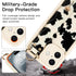 Jefonha 16 Compatible with iPhone Case with Finger Hand Strap for Girls Women, Cute Funny Milk Cow Phone Case