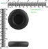 Geekria QuickFit Replacement Ear Pads for Xbox One Chat Headphones, Headset Earpads, Ear Cups Cover Repair Parts (Black)
