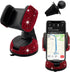 Bling Car Phone Holder, 360 Degree Adjustable Crystal Mount for Dashboard, Air Vent, Windshield (Red)