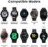 NotoCity 20mm Replacement Band for Garmin Forerunner 245/55, Galaxy Watch 5/5 Pro, Vivoactive 3/5