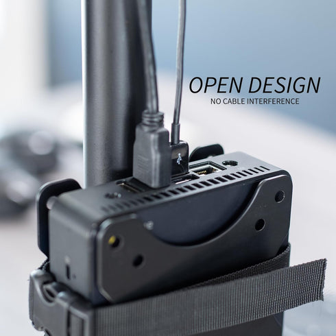 VIVO Adjustable Thin Client Mini PC Mount Bracket, CPU VESA Under Desk Computer Holder, Black (MOUNT-PC05C)