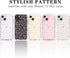 Compatible iPhone 15 Plus Case - Cute Clear Oil Flower Floral Leaf Design for Girls Women - Small Pink Floral