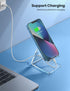 Lamicall Clear Cell Phone Stand, Transparent Phone Dock for Desk, Acrylic Office Accessories, Suitable for 4-8'' iPhone