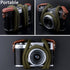 120cm Vintage Soft Camera Strap, Rope Neck Shoulder Strap for Sony Nikon Canon Fuji Mirrorless DSLR SLR (Green)