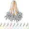 Frienda 200 Pcs Phone Charms Strap Kit, Cell Phone Split Ring Strap,