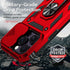 SunStory iPhone 14 Pro Max Case with HD Screen Protector, Slide Camera Cover & Kickstand - Red