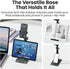 CamScanner 360 Phone(1 Pack) Adjustable Phone Stand, Rotatable Clip-On Holder,Desk Mount with Non-Slip Base