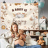 Generic 10x7ft A Baby is Brewing Baby Shower Backdrop Brown Coffee Baking Theme Cute Bear Background Feeding Bottle