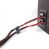 Tertullus 1 Pair HiFi OFC Braid Audiophile Speaker Cable, 4 Spade Plugs to 4 Spade Plugs, Total 8 Spade Plugs
