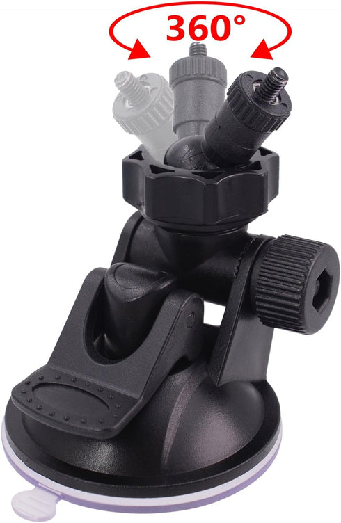 CH03A 1/8" Screw Thread Camera Suction Mount Tripod Holder M4 4mm Dash Cam Mount