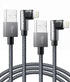 10ft 90 Degree iPhone Charging Cable 2 Pack - USB to Lightning, Extra Long, Compatible with iPhone