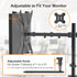 suptek 17 32 inch Universal VESA Mount Bracket Adapter Monitor Arm Mounting Kit for to Monitor Screen
