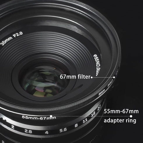67mm to 86mm Camera Lens Adapter, Step Up Ring Adapter with Premium Lens Wiping Cloth 2 Pack
