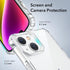 ESR Air Armor Case for iPhone 14/13, Clear, Military-Grade Protection, Shockproof Corners, Yellowing-Resistant Acrylic.