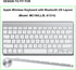 ProElife Ultra Thin Silicone Keyboard Protector Cover Skin for Apple Wireless Keyboard with Bluetooth MC184LL/B (Model A1314, U.S Layout) (Not Fits Magic Keyboard) (Black)