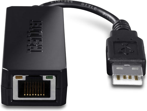 TRENDnet USB 2.0 to 10/100 Fast Ethernet LAN Wired Network Adapter for MacBook, TU2-ET100, ChromeBook, Windows 8.1 and