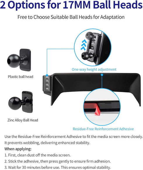 Masergogo 2018-2022, 8" 360 Car Phone Holder for Honda Accord/Hybrid Screen Fixed Clip, Auto Accessories Navigation