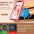 BESINPO Red Magnetic Case for iPhone 11, with Tempered Glass Screen Protector, Compatible with MagSafe, 360 Full-Body