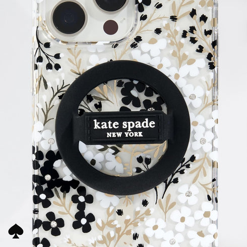 kate spade new york Magnetic Phone Grip - Black, Removable & Collapsible