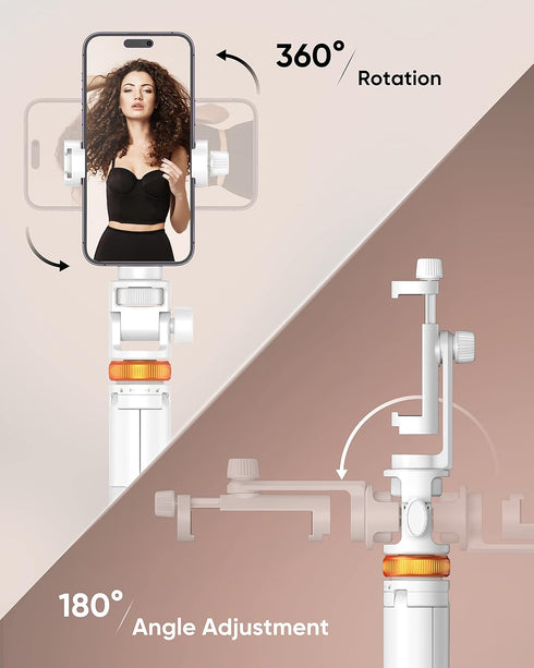 EUCOS 62" Tripod for Phone, Newest Selfie Stick Tripod with Remote, Lightweight Portable Cell Phone Tripod