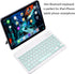 Ultra-Slim Portable Mini Bluetooth Keyboard, Rechargeable Wireless Keyboard for Apple iPad, iPhone, Samsung Tablet,