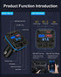 AILKIN 54w 5.4 Bluetooth Fm Transmitter for Car, Fast Charging, Blue Tooth Car Charger USB-C USB-A Multi Ports