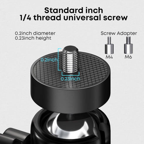 IMtKotW 11LBS 1/4" Size,360 Foldable Projector Wall Mount,Ceiling Wall Projector Mount,Universal Heavy Duty Mount