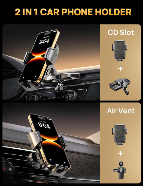 GUANDA TECHNOLOGIES CO., LTD. 360 17 16 15 2026 Slot Phone Mount, Military-Grade Stable Car Phone Holder [Thick Cases