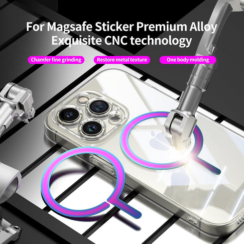 Metal Plate Ring Sticker for Magsafe, Mag Safe Ring Sticker Magnet, Compatible Universal Conversion Mag Safe Adapter