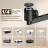 Aurzen 360 90 4.4 lbs, Projector Wall Mount Shelf, Wall Use with Adjustable Angle, Rotation and Tilt, Foldable