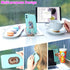 Cell Phone Ring Holder, CLZWiiN Foldable 360° Rotation Stand for Desk, Magnetic Car Mount (Rose Gold)