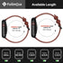 Fullmosa Leather Bands for Apple Watch, Compatible with 49mm 46mm 45mm 44mm 42mm, Brown/Smoky Grey