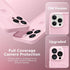 CAPRARO Pastel Pink Magnetic Case for iPhone 14 Pro, Shockproof Slim Thin Cover with Full Camera Protection