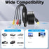 Herfair Hi8 VHS to Digital Converter, USB Video Capture Card Device, RCA to USB A Converter, Convert VHS VCR DV Tape