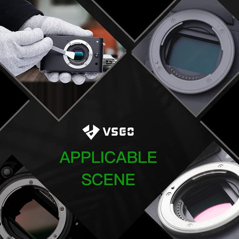VSGO V-S01E Camera Sensor Cleaning Kit, 12pcs 12mm Swabs for Micro Four Thirds DSLR Cameras