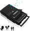 Retro Cassette Player & Tape Recorder with Standalone Mircophone, Portable Tape to