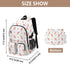 Msyxl Backpack 14" 30L Ice Cream Cones School with Laptop Compartments and Reflective Straps, Fits Laptop, Capacity