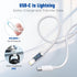 20W PD USB C Wall Fast Charging Adapter with 6FT Type C to Lightning Cable