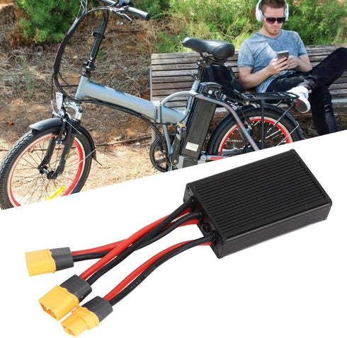 Dual Battery Connector: 20V-72V Double Battery Discharge Converter for Ebike Electric Bike (40A)