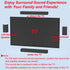 Soundbar Wall Mount Bracket for Vizio Soundbar, Speaker Wall Mounts for Surround Sound or Bookshelf Speakers