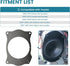 NuIth Rear Deck 6x9 to 6.5 inch Speaker Adapter Spacer Rings for Toyota 02-11 Camry/03-13 Corolla/07-15 Yaris/04-09