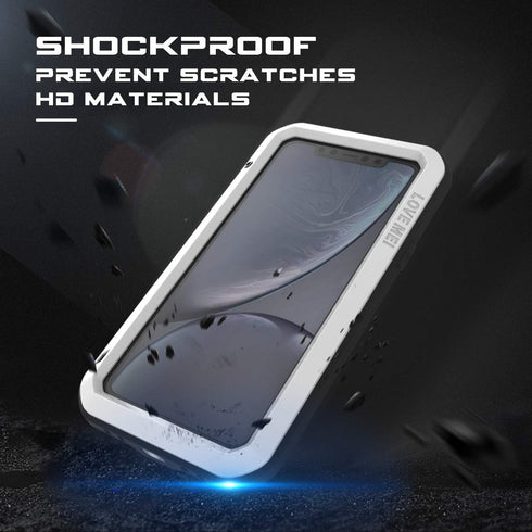 Bpowe Super Shockproof Case for iPhone 11 - Heavy Duty Sturdy Protector Cover, Gorilla Glass Armor (White)