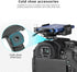 FANAUE SSD Mount Bracket with Cold Shoe Cable Clamp, 1.5"-2.1" for Samsung T5 T7 SSD, Compatible with BMPCC Camera Cage