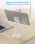 OMOTON Adjustable Phone Stand, Aluminum Desktop Dock for iPhone 13 and All Smartphones