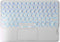 Universal Slim Portable Keyboard, Wireless Bluetooth Backlit Keyboard, Rechargeable with Touchpad, Compatible with