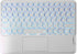 Universal Slim Portable Keyboard, Wireless Bluetooth Backlit Keyboard, Rechargeable with Touchpad, Compatible with