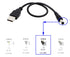 zdyCGTime 2.0 5.5x2.1mm 5 (28CM/11inch, 5.5x2.1mm)(2packs) USB A Male to DC Male Adapter Cable Volt DC Barrel Power